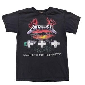 Metallica Master Of Puppets Graphic TShirt 2007 Y2K SM Heavy Metal RARE Back Hit